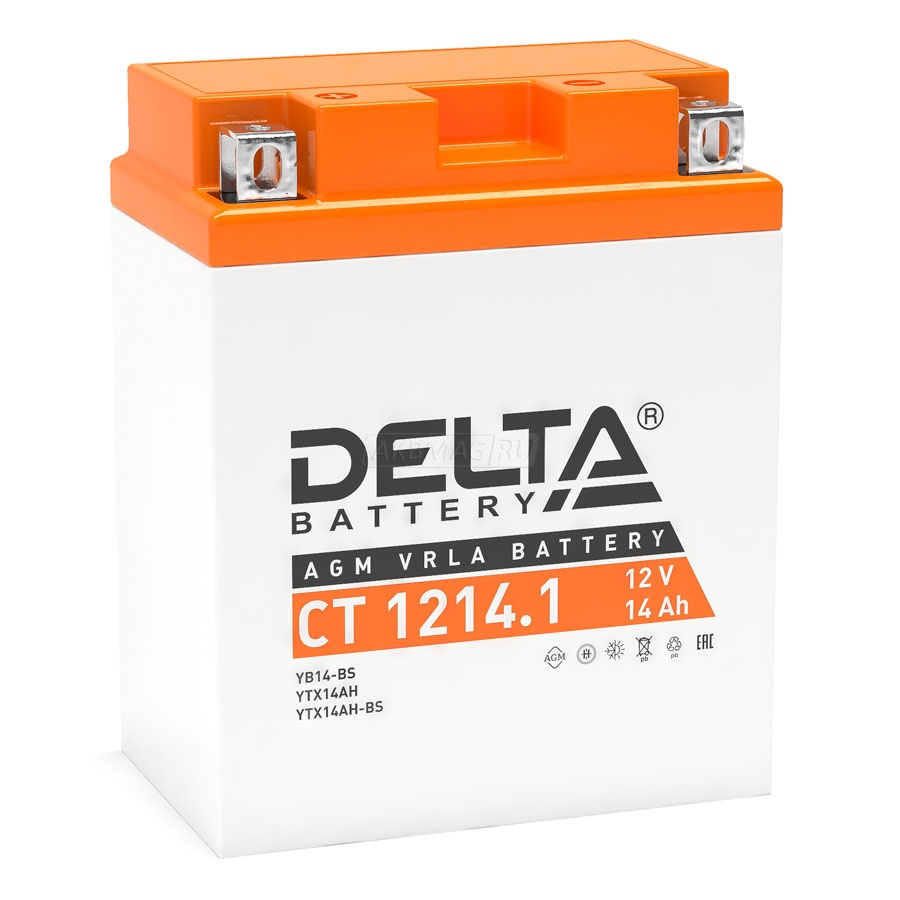 Аккумулятор Delta Battery CT1214.1 AGM 12V 14Ah 165A, Delta Battery